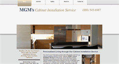 Desktop Screenshot of mgmscabinetinstallation.com